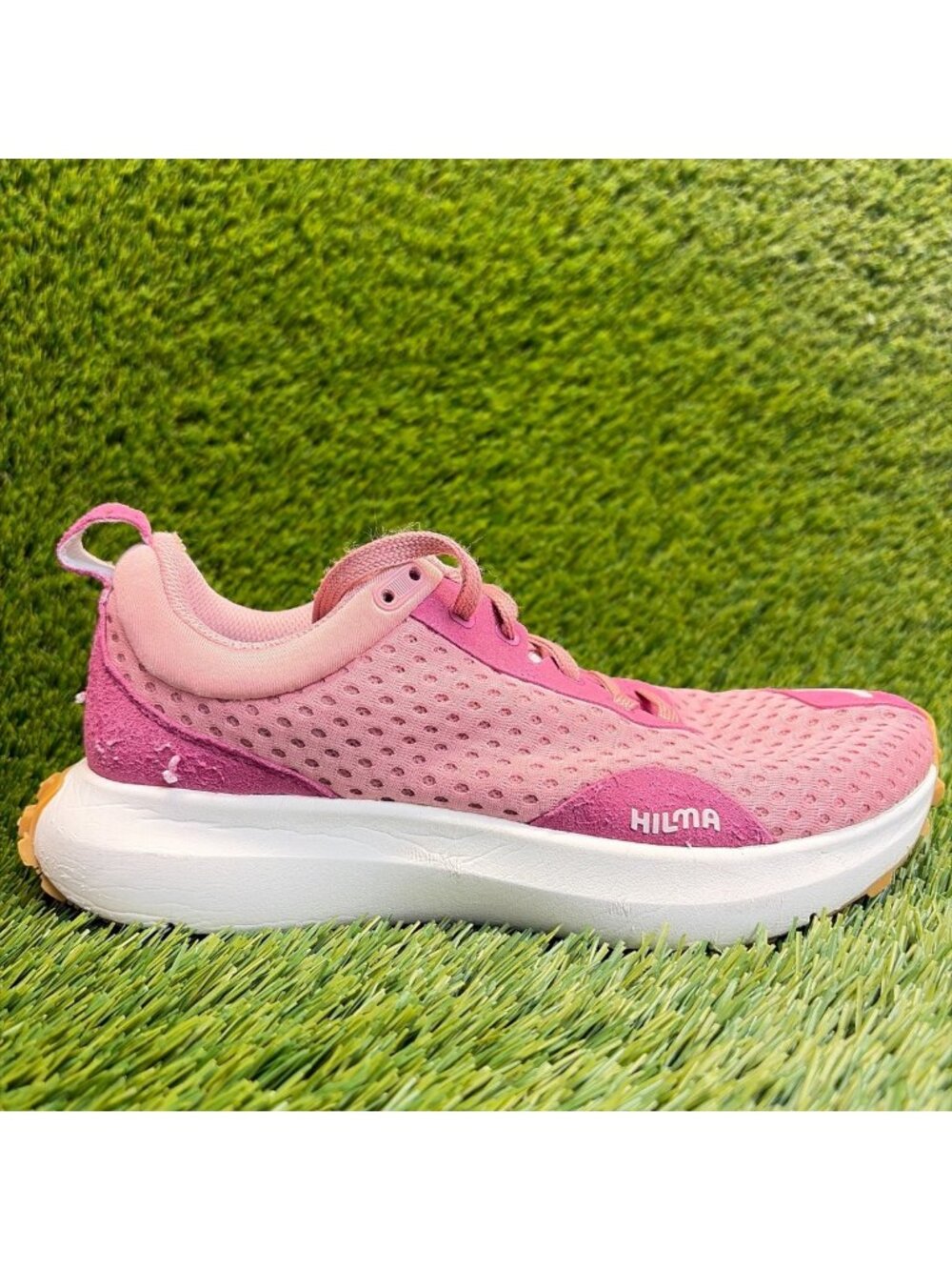 Hilma The Everywhere Hybrid Womens Size 7.5 Pink White Running Shoes Sneakers